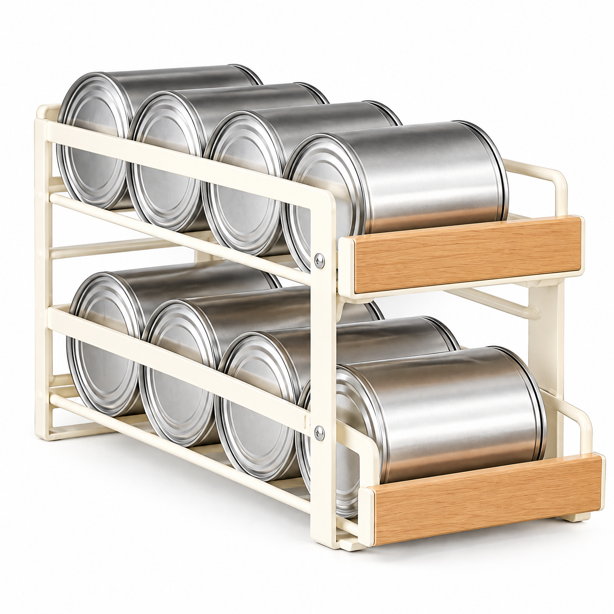 Oeasrty 3-Tier Rolling Can Dispenser Rack