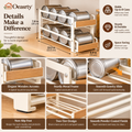 Oeasrty 3-Tier Rolling Can Dispenser Rack